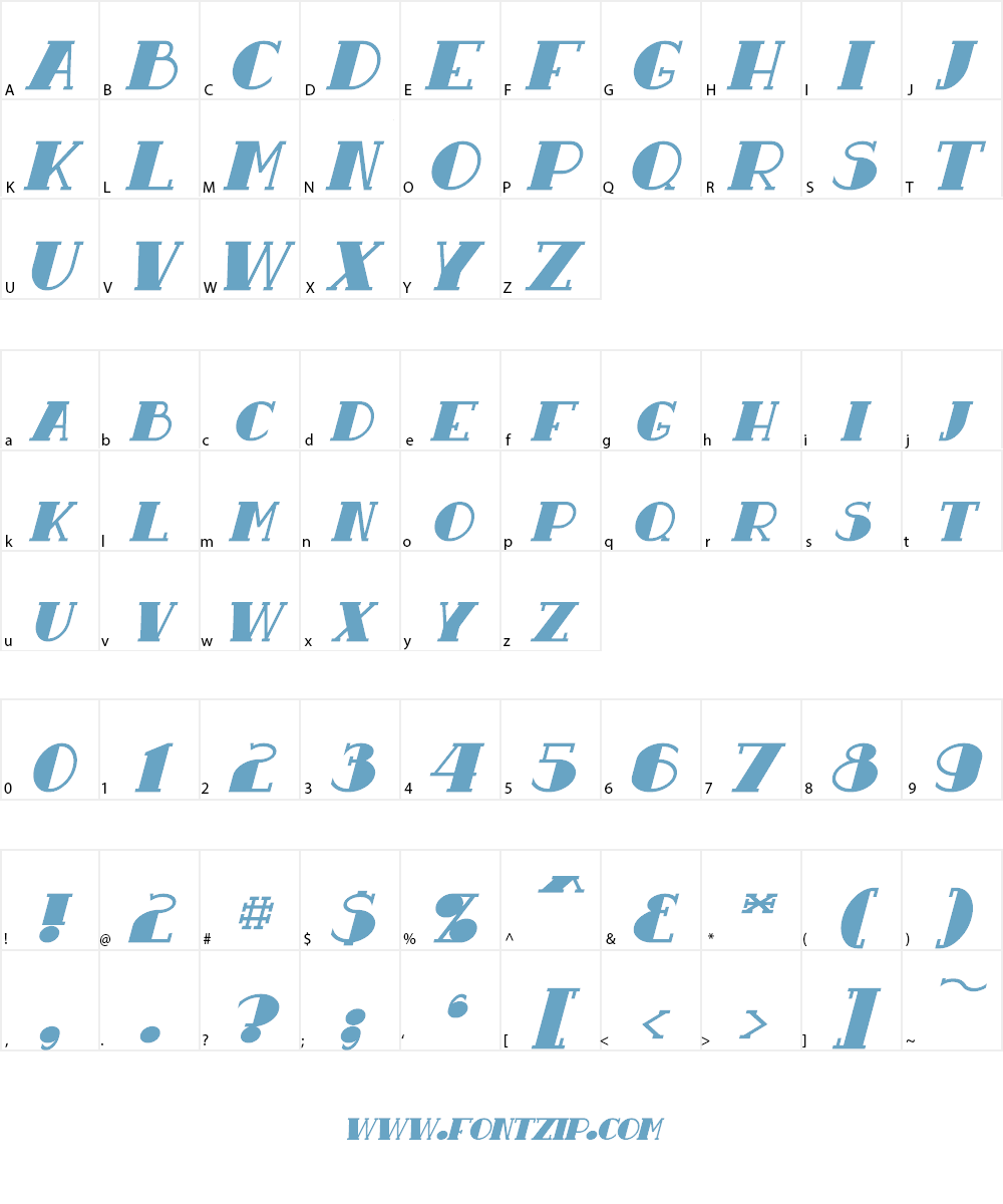 Resavy Font Character